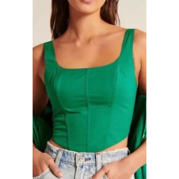 Abercrombie & Fitch Corset Cotton Tank - Picture 1 of 5